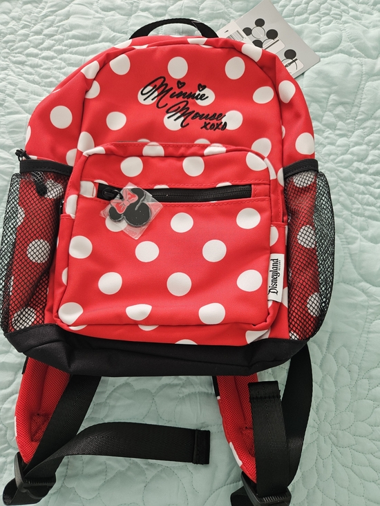 Disneyland Resort Handbags - Disney Parks Minnie Mouse XOXO red polka dot mini backpack,